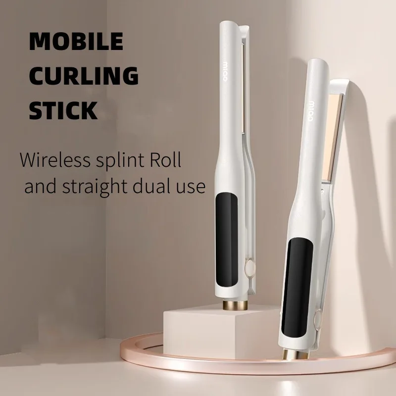 Bestseller Mini Electric Splint Straight Hair Negative Ion Fast Heating Straight Hair Curling Iron Dual-purpose Smart Straight C