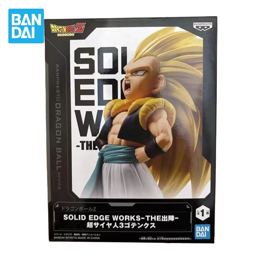 

Bandai Anime Dragon Ball Z Figurines Solid Edge Works SSJ Gotenks PVC Action Figures DBZ Figurals Collectible Model Toys