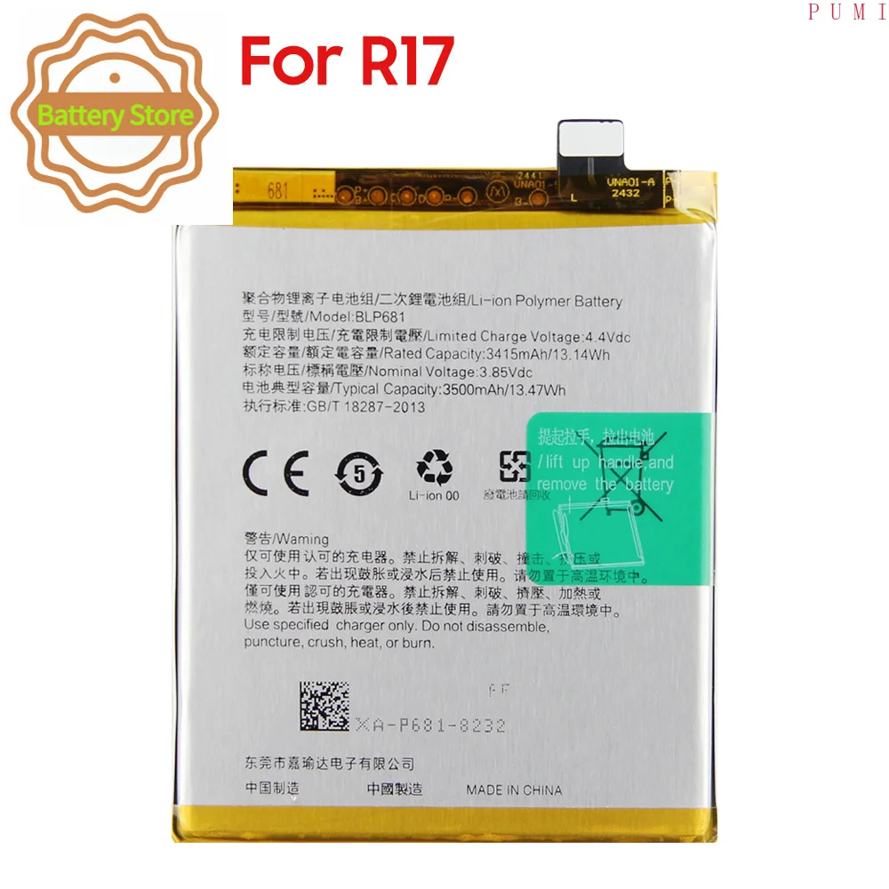 Production in 2024 Phone Battery BLP679 BLP681 For OPPO R17 R17pro R17 pro Replacement Battery High Quality Batteries With Tools