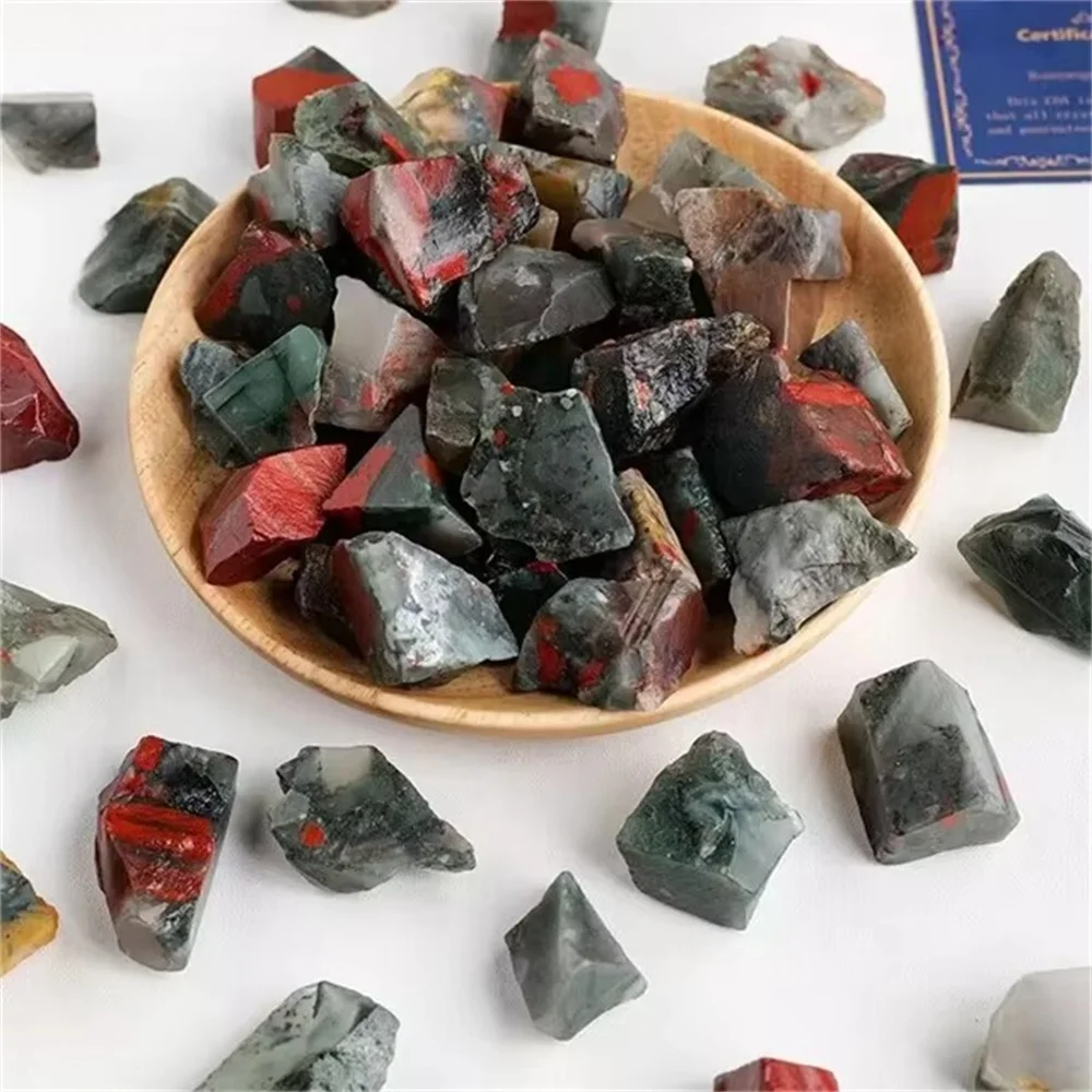 Natural African blood stone Reiki healing stone crystal rough meditation Room Decor Rough Crystal Stone Aromatherapy