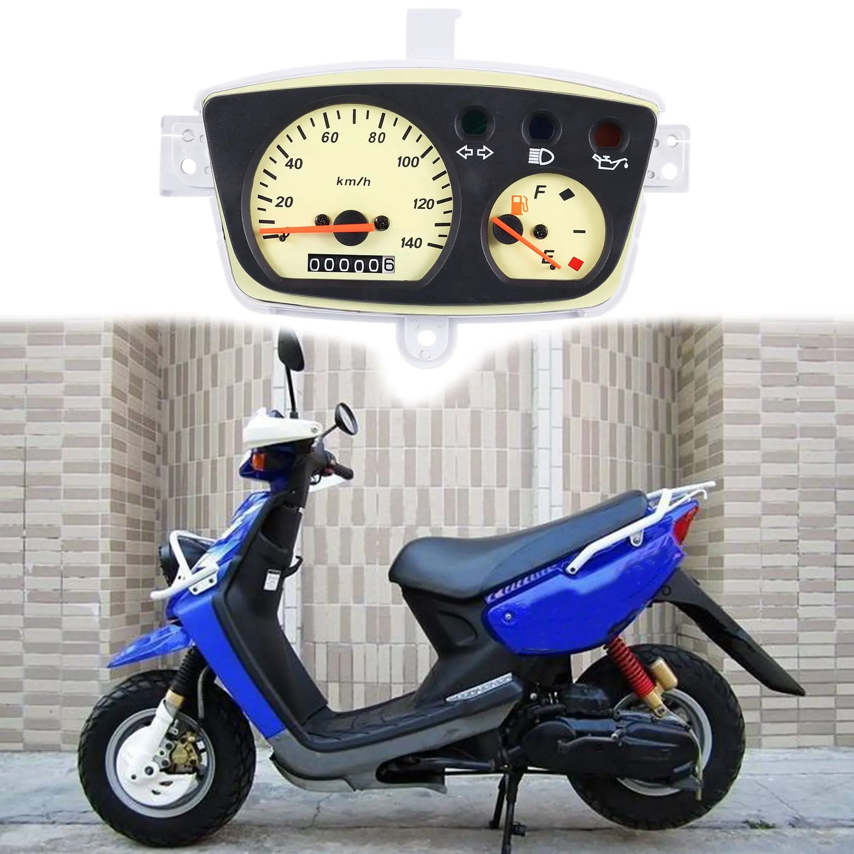 Motorcycle Scooter Instrument Odometer Speedometer Instrument Assembly for Yamaha BWS100