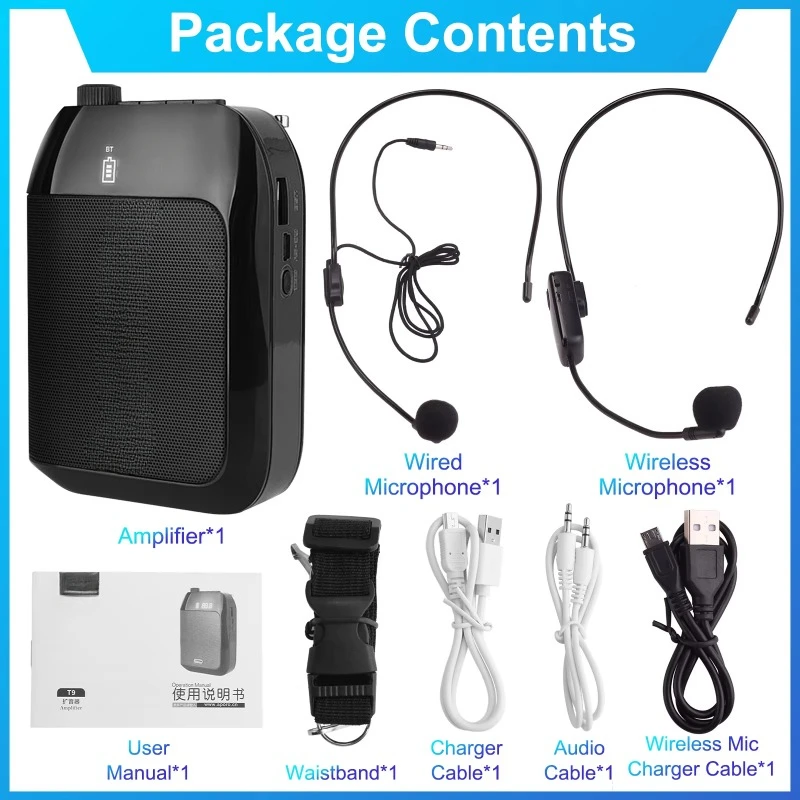 Voice Amplifier 15W Multifunctional Bluetooth Speaker Wireless for Teacher with Sourcing & Fulfillment Services