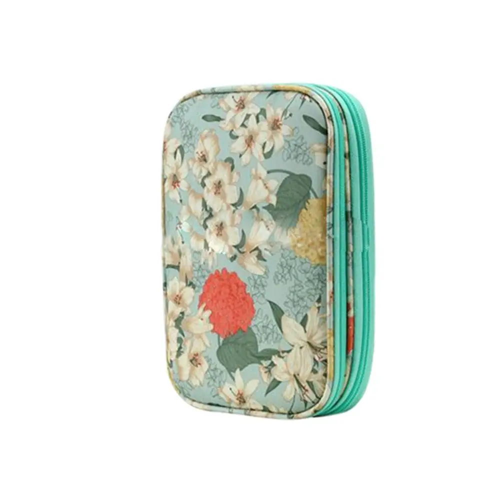 

Портативный чехол для спиц, красочный прочный чехол для игл для вязания крючком, ткань Оксфорд, держатель для швейных игл на молнии, чехол для швейного инструмента