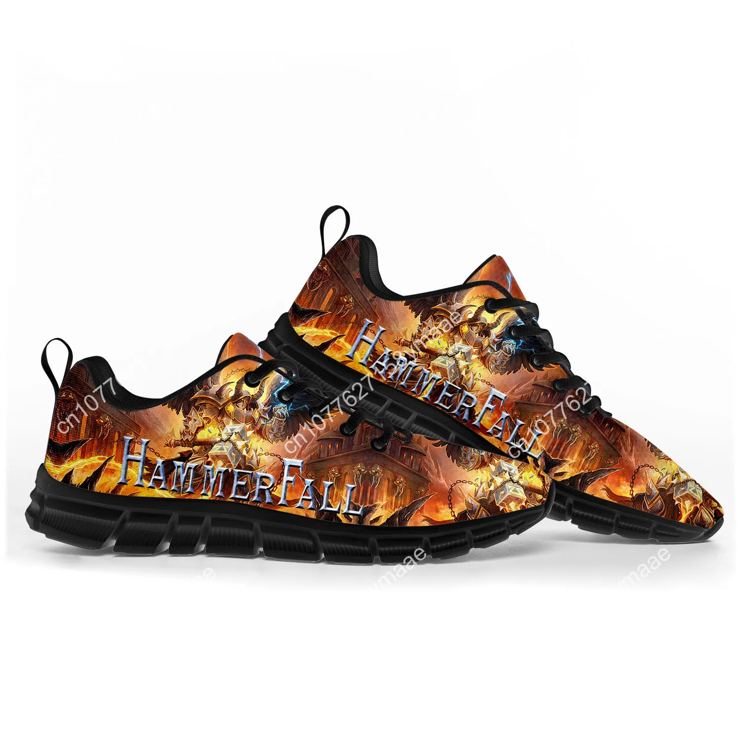 HammerFall Metal Band Sports Shoes Mens Womens Teenager Kids Children Sneakers High Quality Sneaker Customize Couple Shoe Black