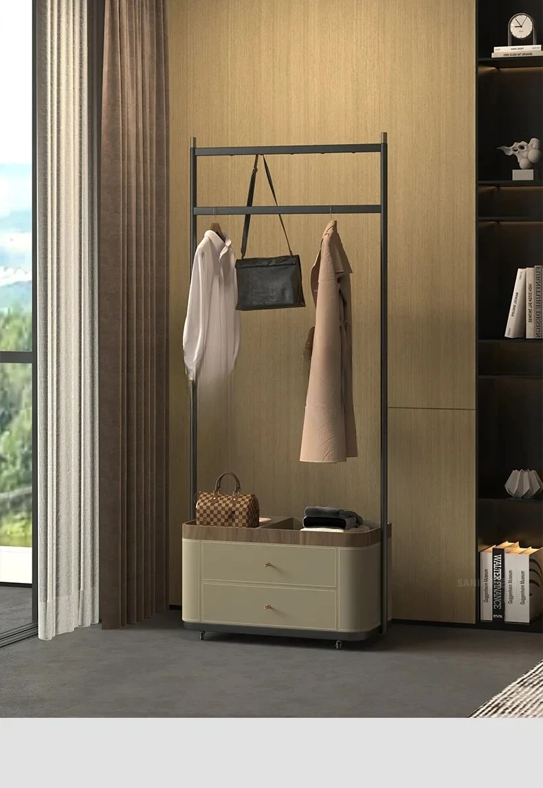 

Italian minimalist high-end sense removable floor coat rack living room bedside hanger
