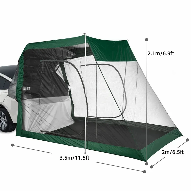 car tent camping waterproof portable rear Awning Sun Shelter outdoor tent mosquito net car roof top tent for camping waterproof