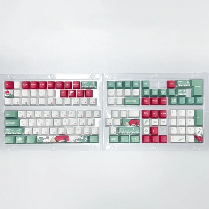 

Durability Coral Sea Keycap Set for Mechanical Keyboards XDA/OEM Keycaps Keys Caps Traditional Zhuyin Keycaps