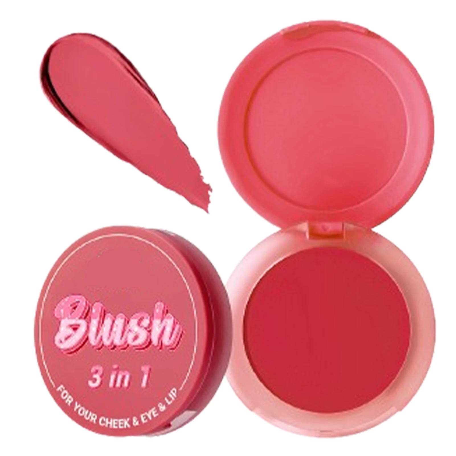 Blush rose à haute pigmentation pour le visage, fard à joues en poudre, fard à joues rose, surligneur facial rugueux, fard à joues scintillant, sites