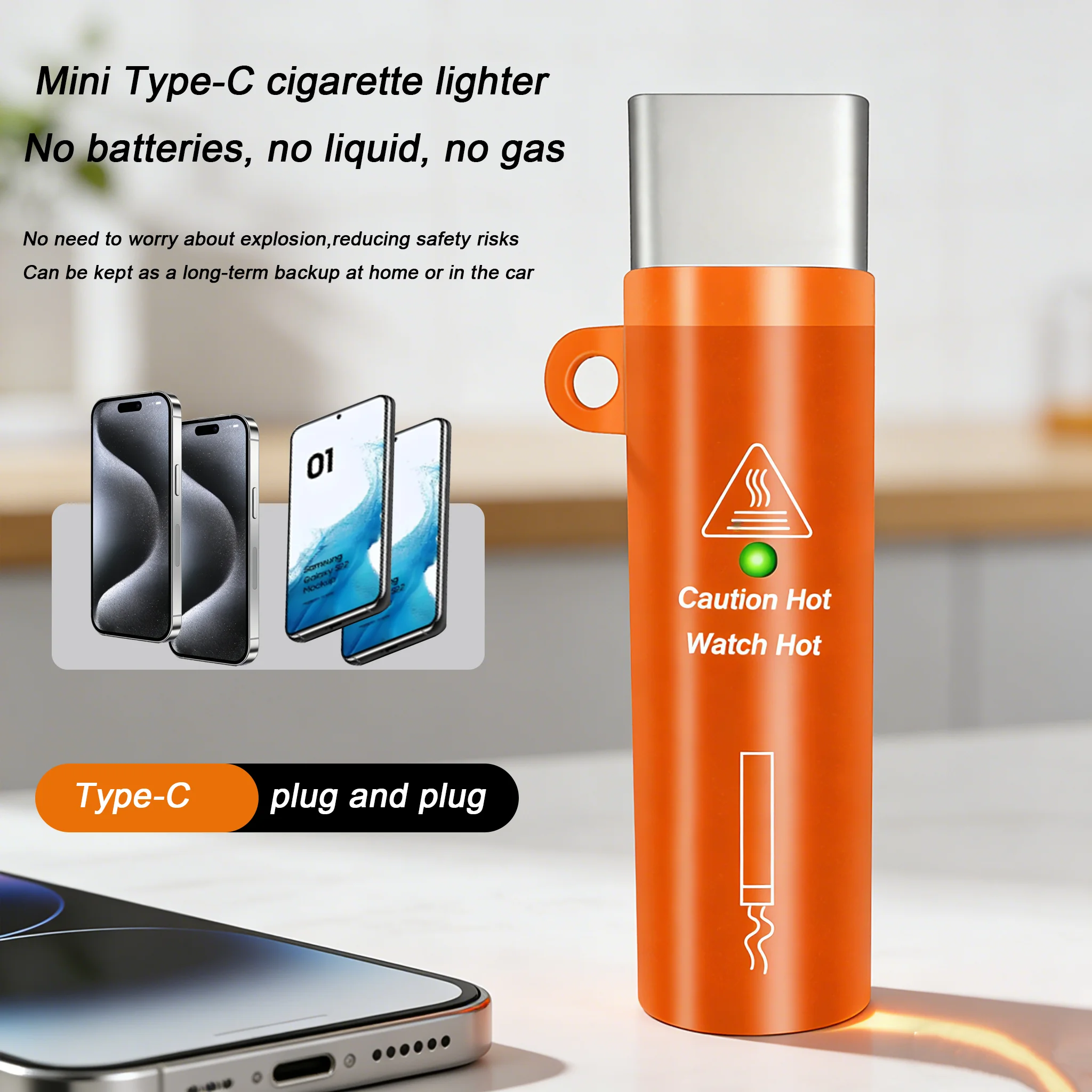 

3.5cm New portable wireless ignition - 8-second automatic shutdown, suitable for daily use (incompatible with Samsung devices)