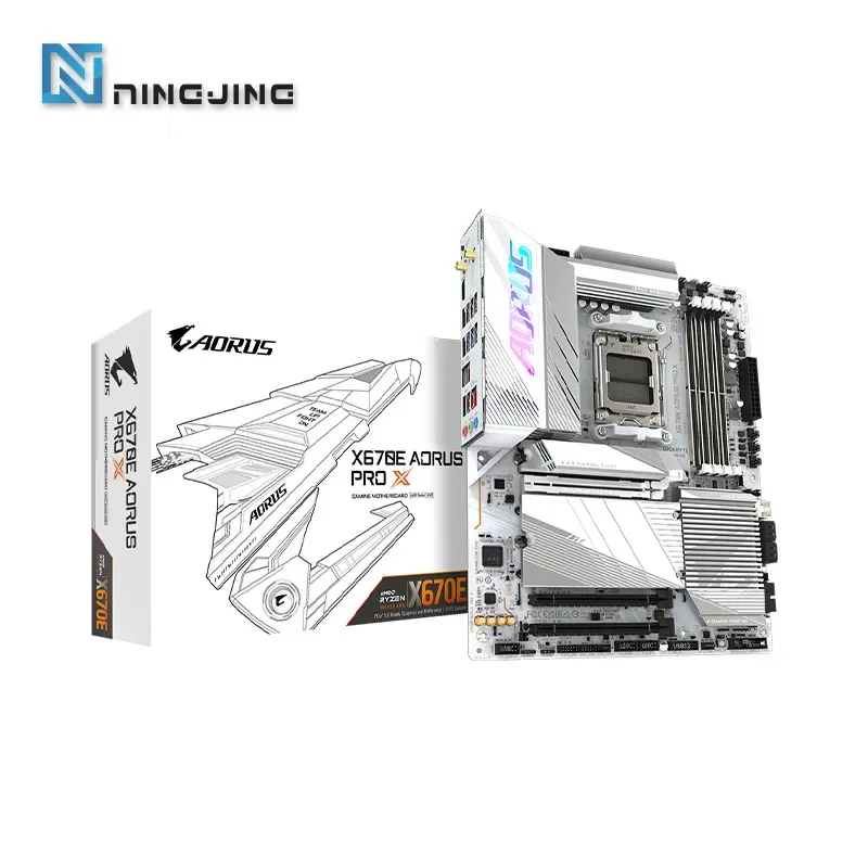 GIGABYTE New X670E AORUS PRO X ATX 16+2+2 phases VRM solution PCIe 5.0 x16 AMD X670 2.5GbE LAN & Wi-Fi 7 Socket AM5 Motherboard