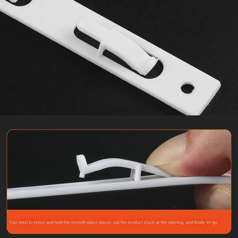 Plastic Hanging Strips Durable Upgrade Thicken with Hook Snacks Display Hanger Splicable Merchandising Clip Strips Supermarket