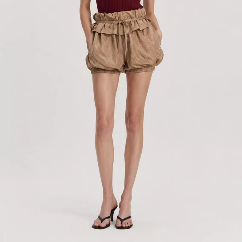 Women's Drawstring Shorts, Casual and Versatile High-Waisted Hot Pants, High-Quality Commuter Shorts, 2026, New Arrival, Y2K