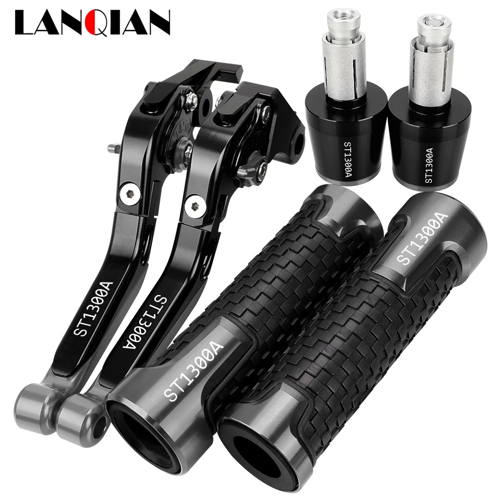 

For Honda ST 1300A 2003-2007 ST1300A ST1300 A Motorcycle Accessories Handgrips Brake Clutch Levers Handlebar Grips Handle Ends