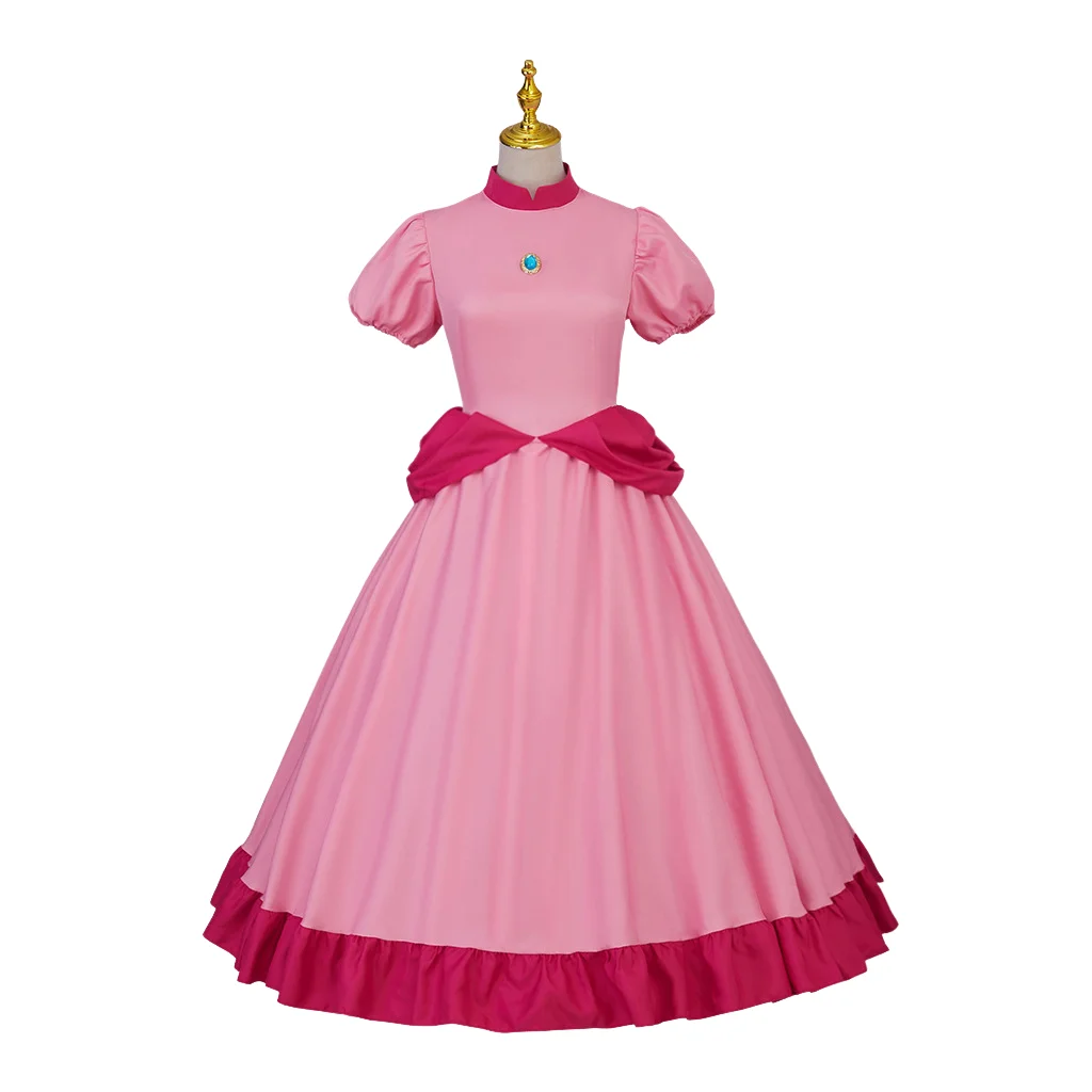 

Peach Princess Dress Halloween Revelry Festival Cosplay Stage Performance Clothes Fancy Masquerade Party Outfits