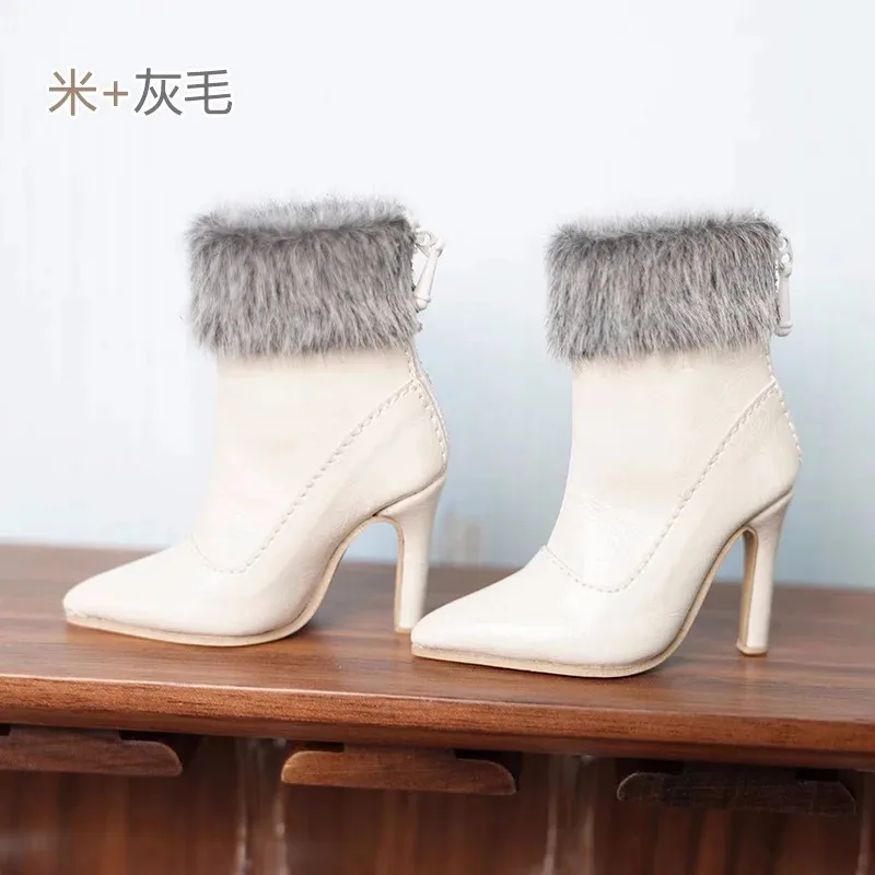 scarpe da bambola bjd adatte per stivali di peluche a spillo taglia 1/3 1/4 Accessori per bambole con tacco alto