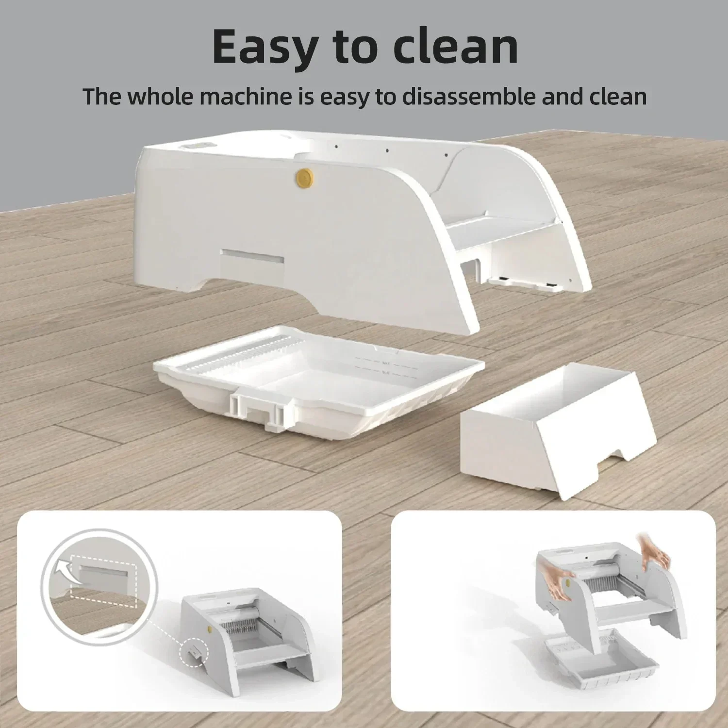 

Litter Box Toilet Smart Cat Litter Box Automatic Self Cleaning Pet Litter Box With APP Wifi Control Full Enclosed Cat