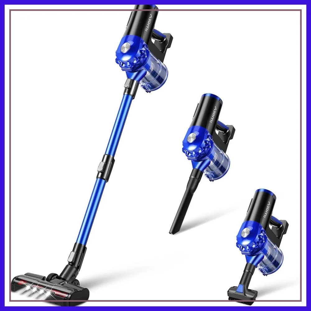 

Cordless Vacuum Cleaner 28KPa Stick Vacuum with Rechargeable Battery 3 Modes for Hardwood Floor Pet Hair