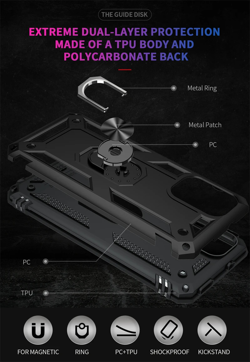 For Xiaomi Poco M5S Case Shockproof Armor Phone Case For Poko Pocco Poxo Little M5S M 5S 5 S PocoM5S 4G Ring Stand Back Cover