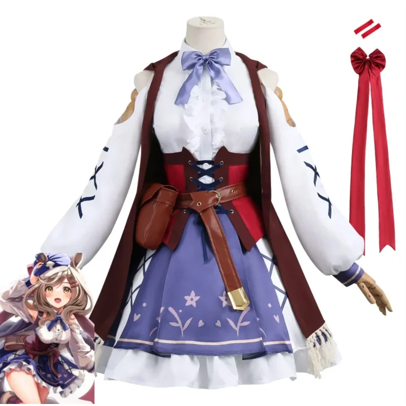 ABC123 أنيمي ملابس جميلة ديربي التأثيرية Matikanetannhauser فستان أرجواني جميل أنيمي المرأة النصر Oux ؛ 3,f'6,h.7;j #2