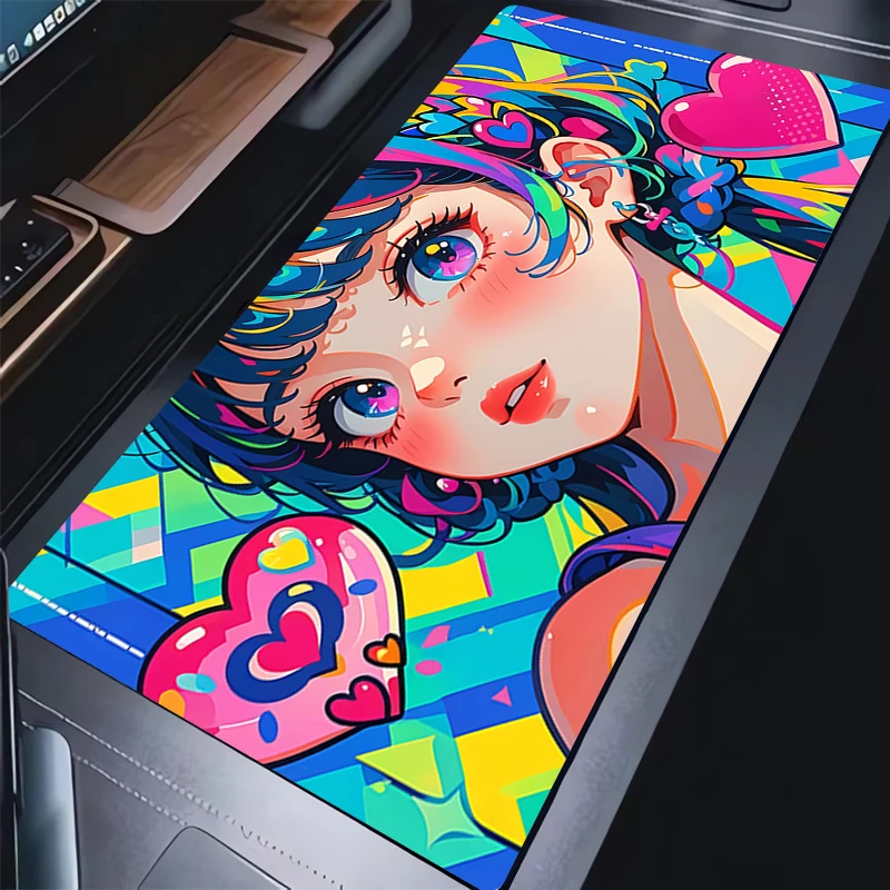 

Gaming Accessories Mouse Pad Gamer Cabinet Mousepad Anime Support Laptop Keyboard Pad Office PC Kawaii Girl Accessory Desk Mat