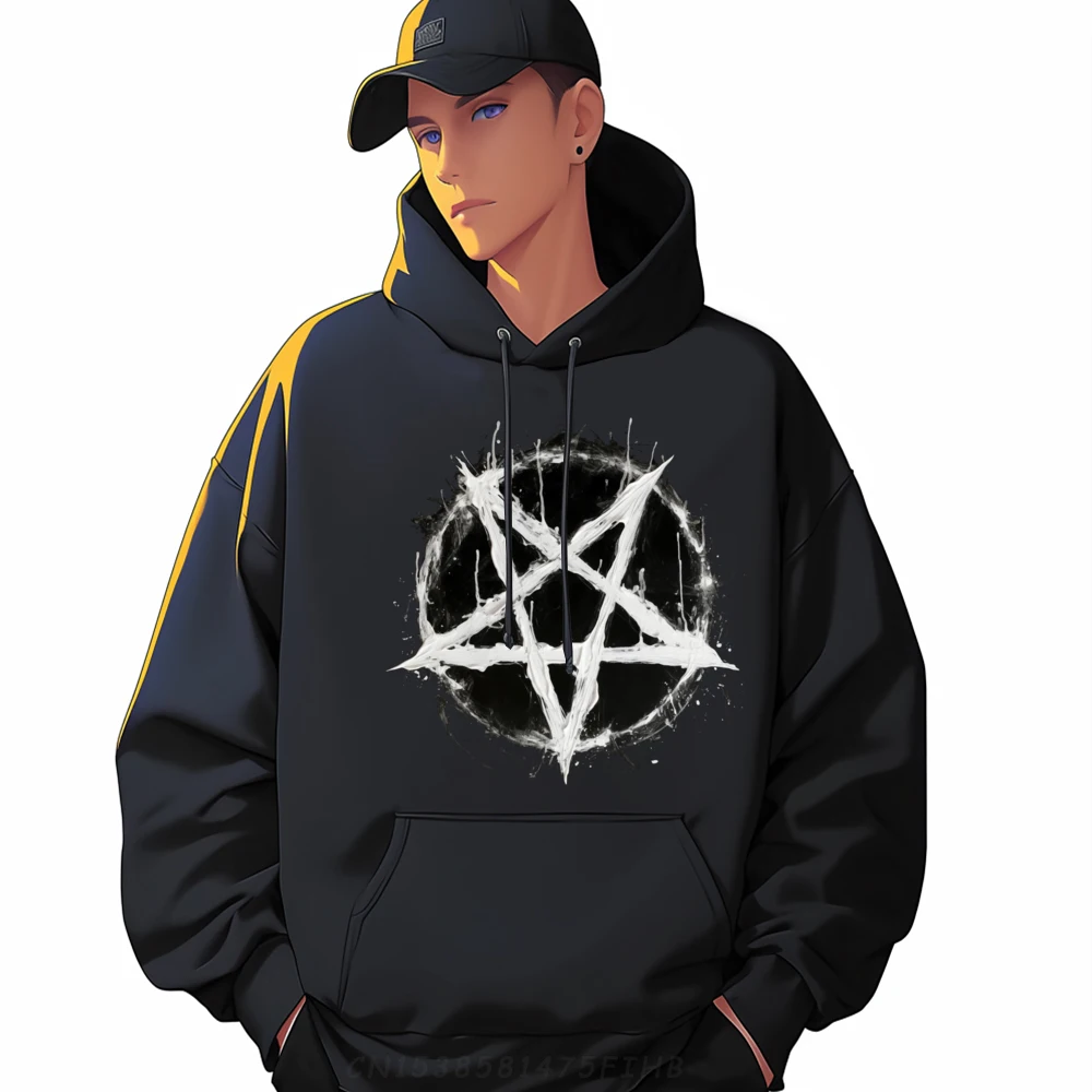 

Hip Hop Satanic Devil 666 Pentagram 4103 Gift Sweatshrt Crew Neck Women's Hoodies Long Sleeve Christmas Gift Hoodies
