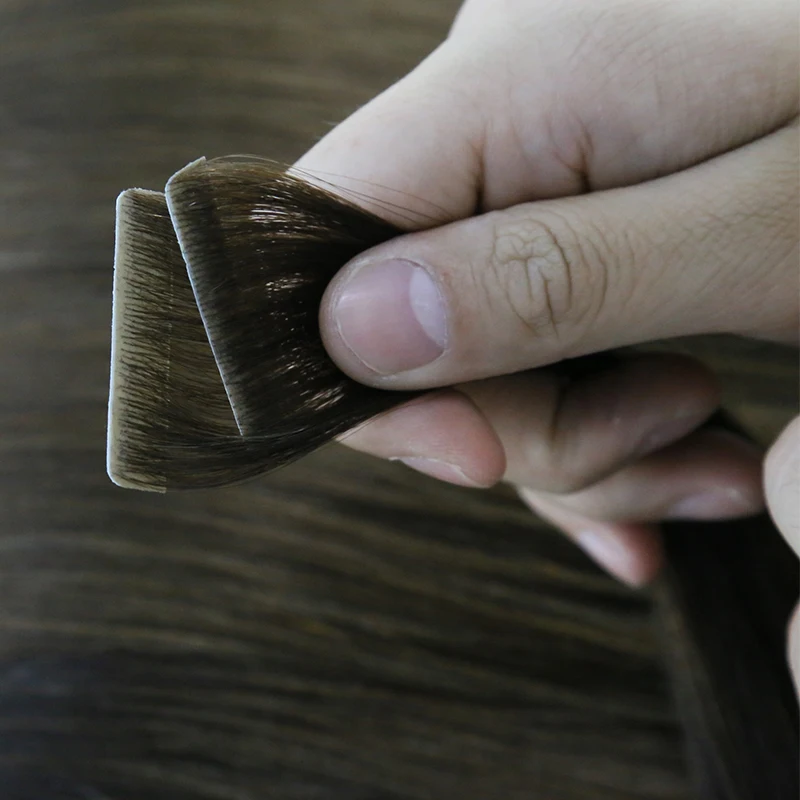 女性のためのブラジルの自然な波状のヘアエクステンション,本物の人間の髪の毛で見えないヘアエクステンション