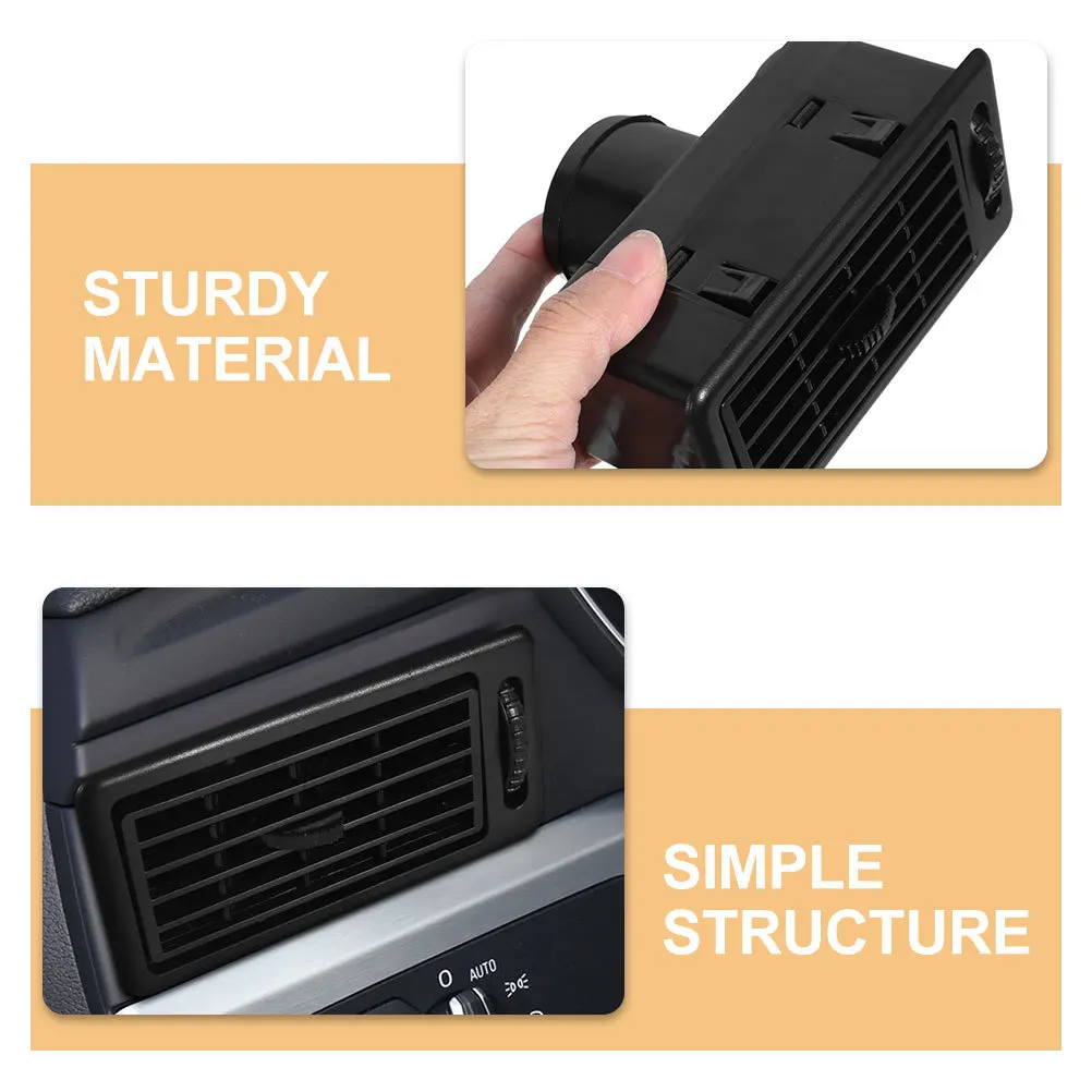 Saída de ventilação de ar do painel, 2 peças para carros, rvs, caminhões, ventilação de alta eficiência, descongelamento rápido, durável, redondo, ar automotivo