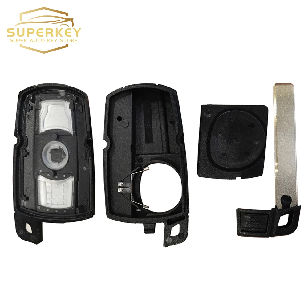 SUPERKEY KR55WK49147 CAS3 For BMW 1 3 5 6 Series E90 E91 E92 E93 E60 Cas3+ Remote Fob Car Key Shell Case Cover