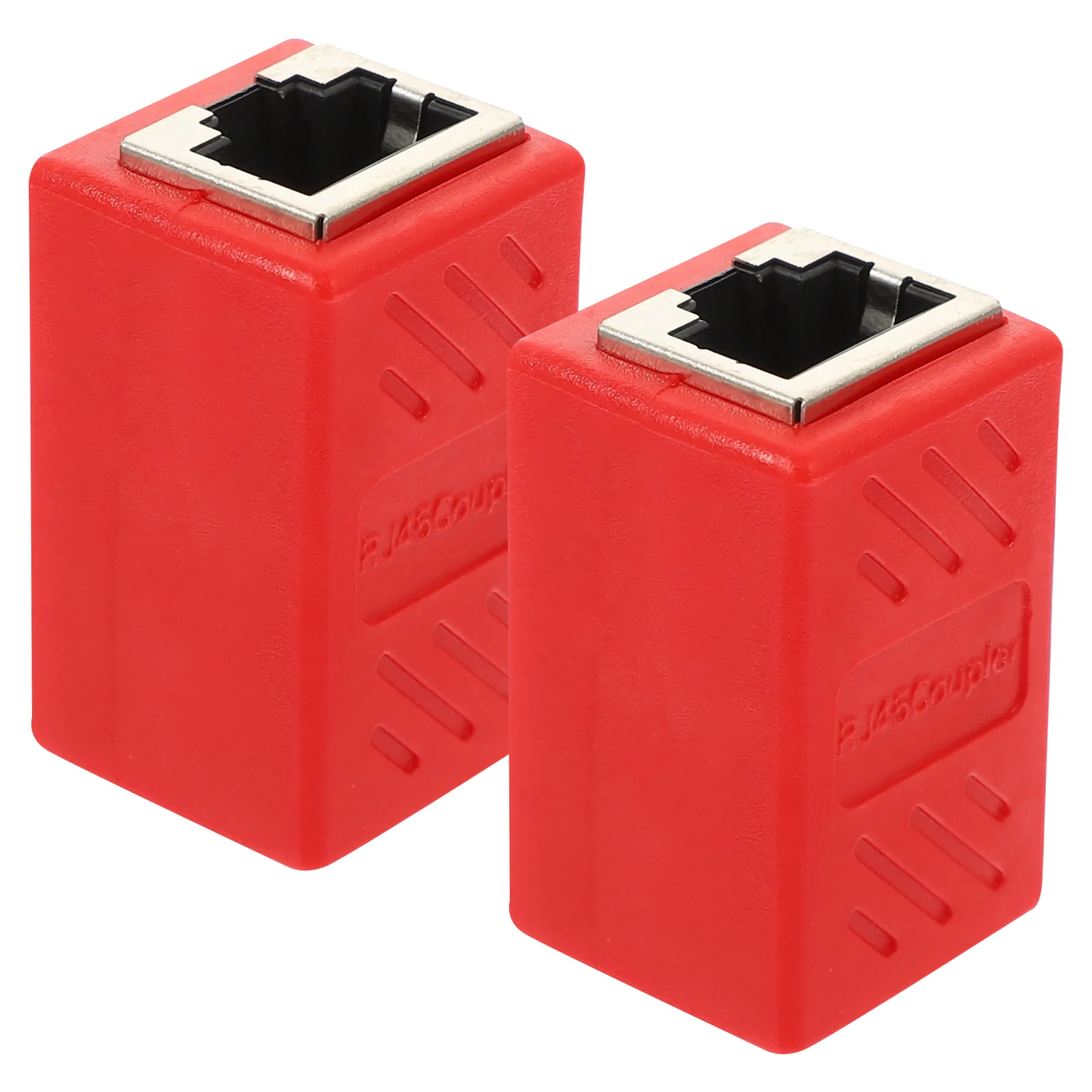 

2 Pcs Extender Network Cable Connector Banana Plug Splitter Abs Outdoor Ethernet Coupler