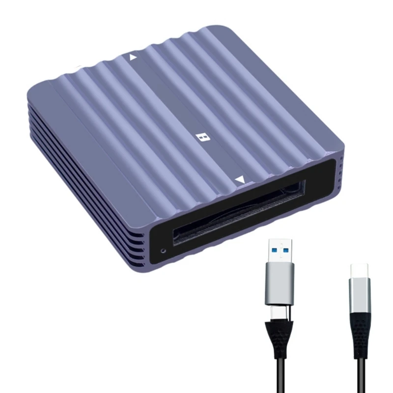 Lector tarjetas para CFe compatible con versiones anteriores XQD 10 Gbps USB 3.2 Transferencia datos para fotógrafos y