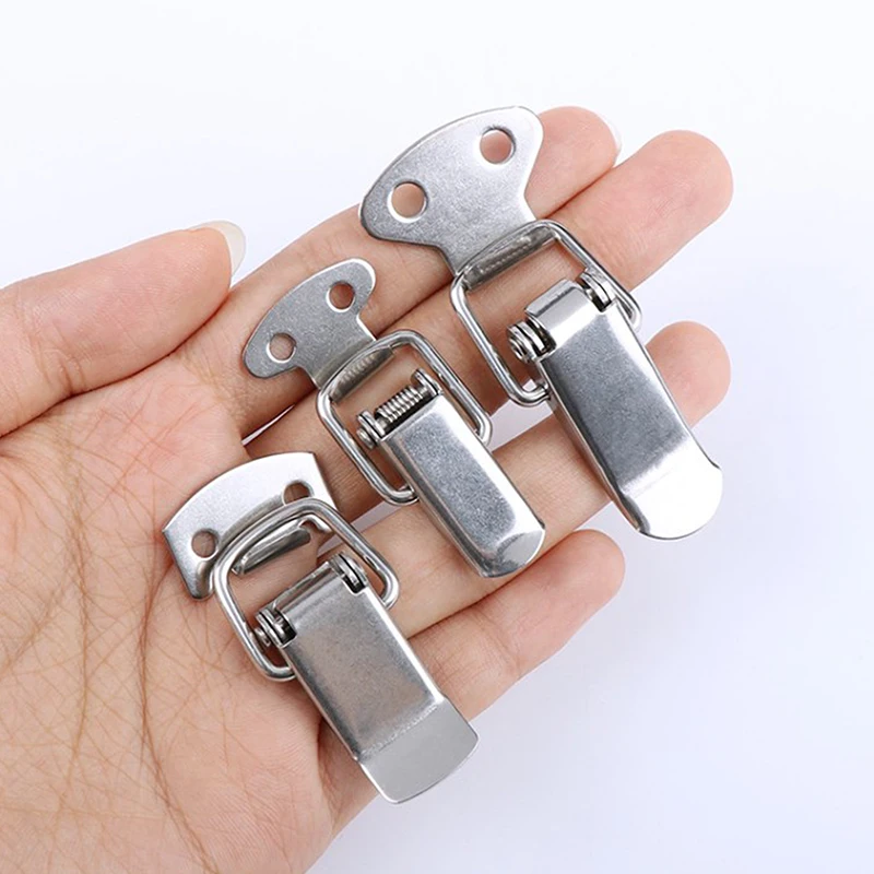 2pcs Duck-mouth Buckle Vintage Mini Lock Chest Box Gift Suitcase Case Buckles Toggle Hasp Latch Catch Clamp