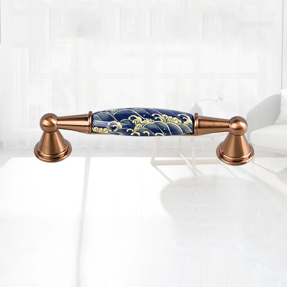 

2pcs High-end Luxury Handles Contemporary Sleek American-style Handles Minimalist Design Ceramic Modern Minimalist Hardware