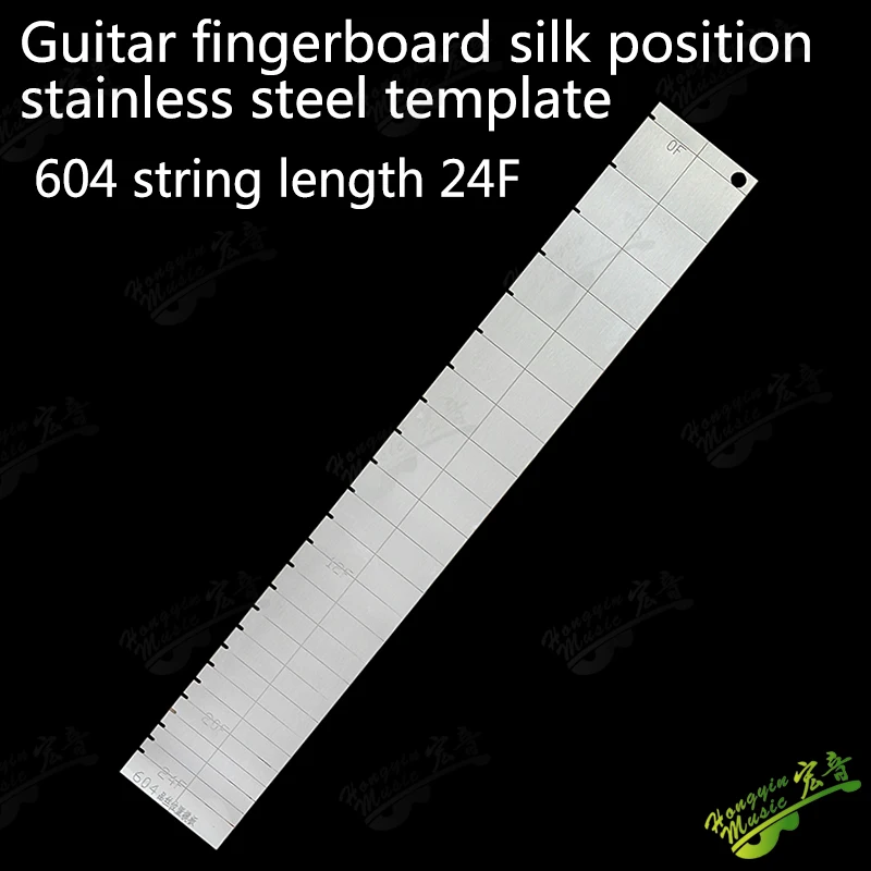 Gitarren-Bundpositionierungsvorlage aus Edelstahl 650mm, Professionelle Bundschlitzführung für Halswartung & Gitarrenbauerwerkzeuge – Detail 5
