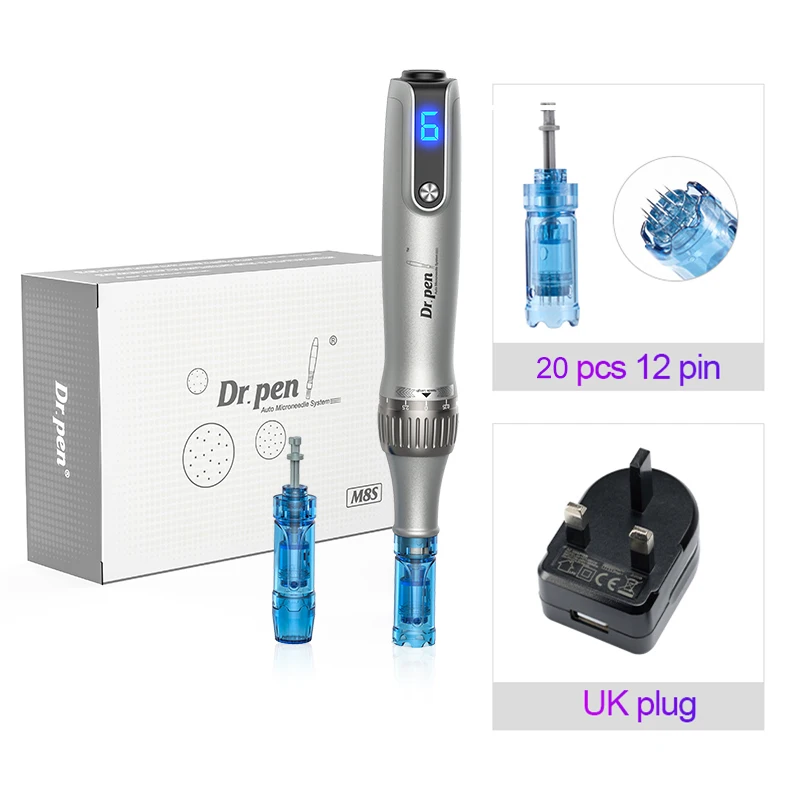 Authentic Dr pen Ultima M8S With 22 pcs Needle Pin Microneedling Pen Wireless Derma Pen Beauty Machine needle length 0.25 mm image 3