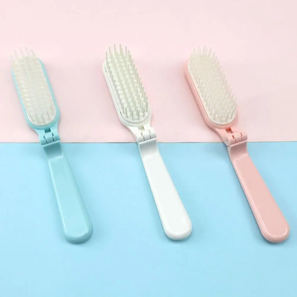 Foldable Comb Portable Ladies Comb Soft Bristle Brush Head Anti-Static Fine Teeth Massage Hair Beauty Tools Travel Combs