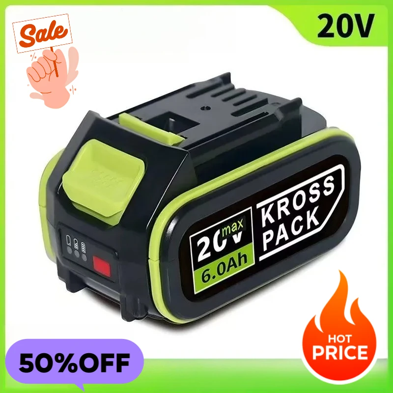 

New for 20V Power Tool Battery 4000mAh, Large Foot Model, Sanding Machine, Trimming Machine, Cutting Machine