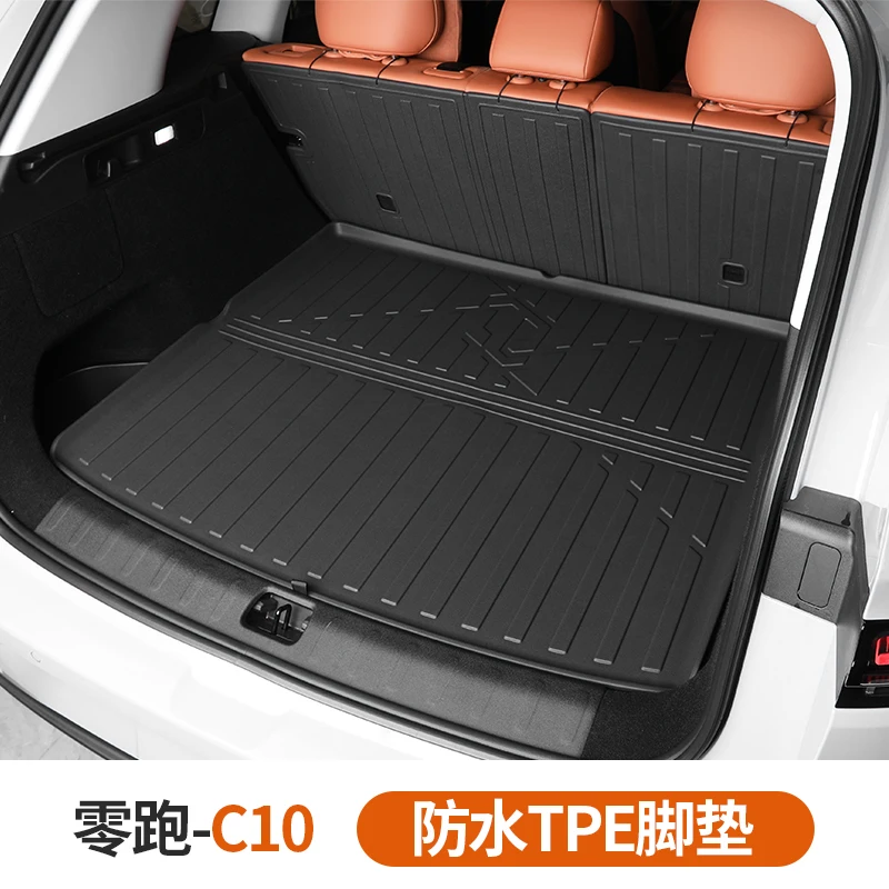 يصلح ل Leapmotor C10 2024 سيارة فرش داخلي للسيارات والشاحنات الخلفية البضائع مسند الظهر حماية وسادة TPE وسادة مقاومة للماء