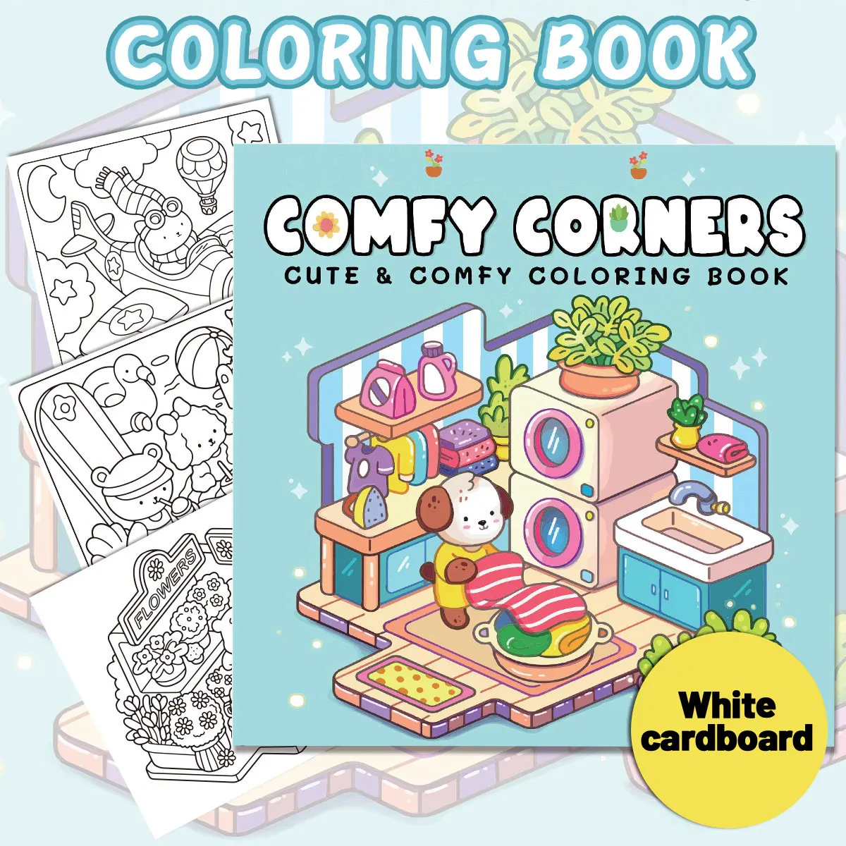 Fuzzy Hygge Coloring Books, Warm Scenes, Easy Coloring, For Home Parent - Child DIY, Relax, Unwind, Boost Creativity