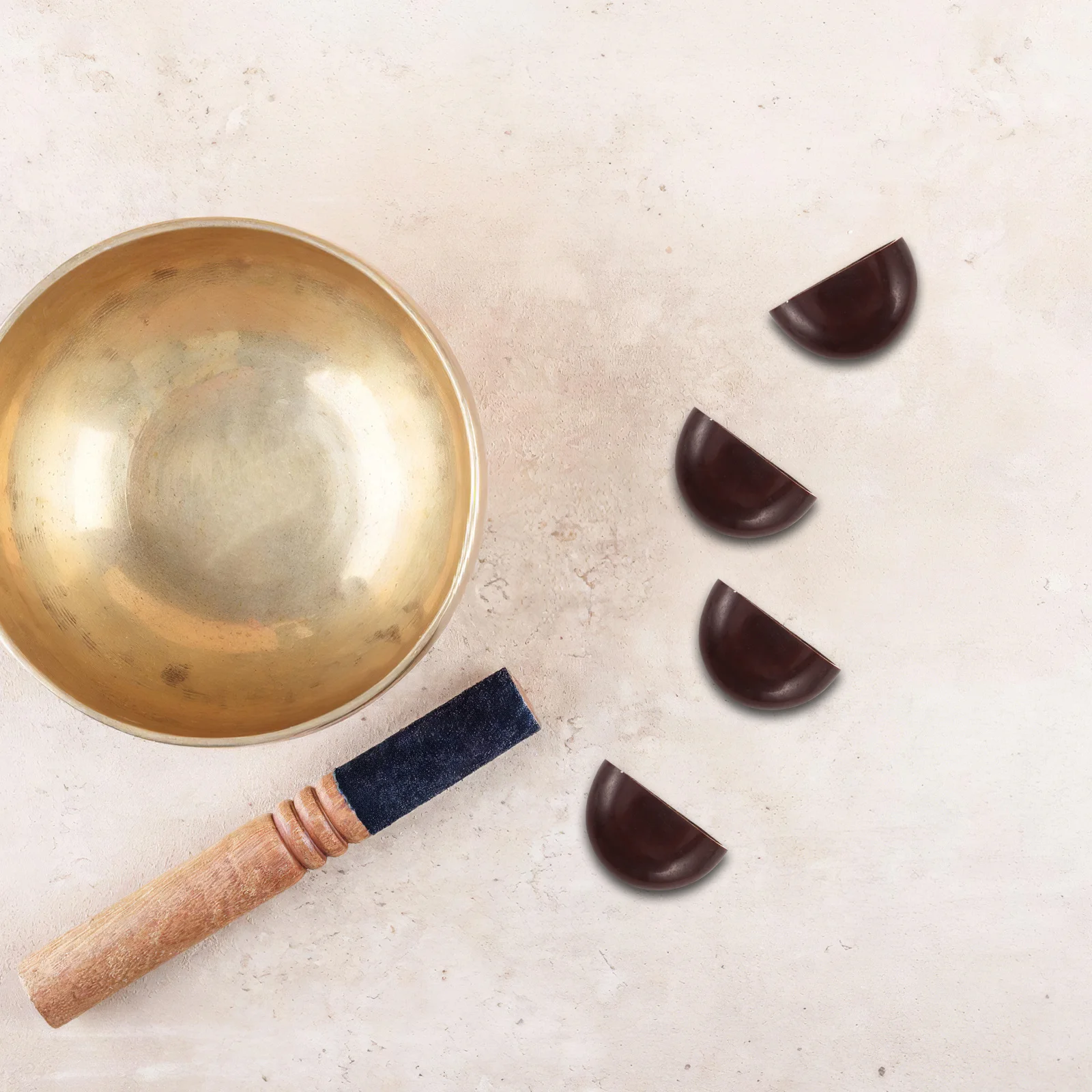 

15Pcs Rustic Nutshell Hand Bells for Musical Instrument Making DIY Wind Chime Pendants Home Decor Craft Bell Fittings