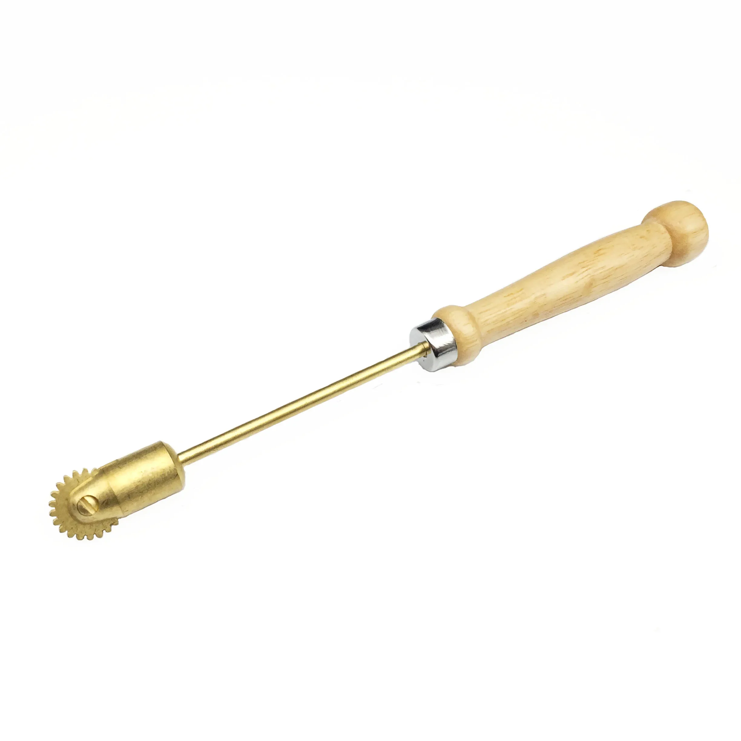 2PCS New Nest Base Roller Embedding Machine Wooden Handle Copper Head Gear Line High Quality Resistant Beekeeping Tool