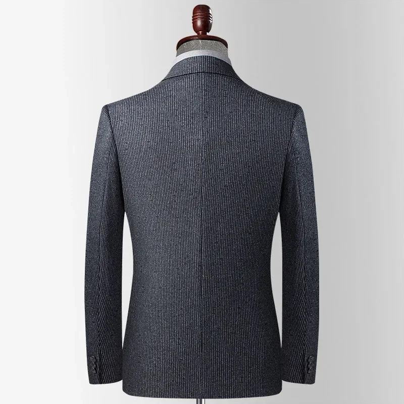 New 2023 Autumn Winter  Jacket Slim Fit Outwear Casual High Quality Young Men Suit for Party Business