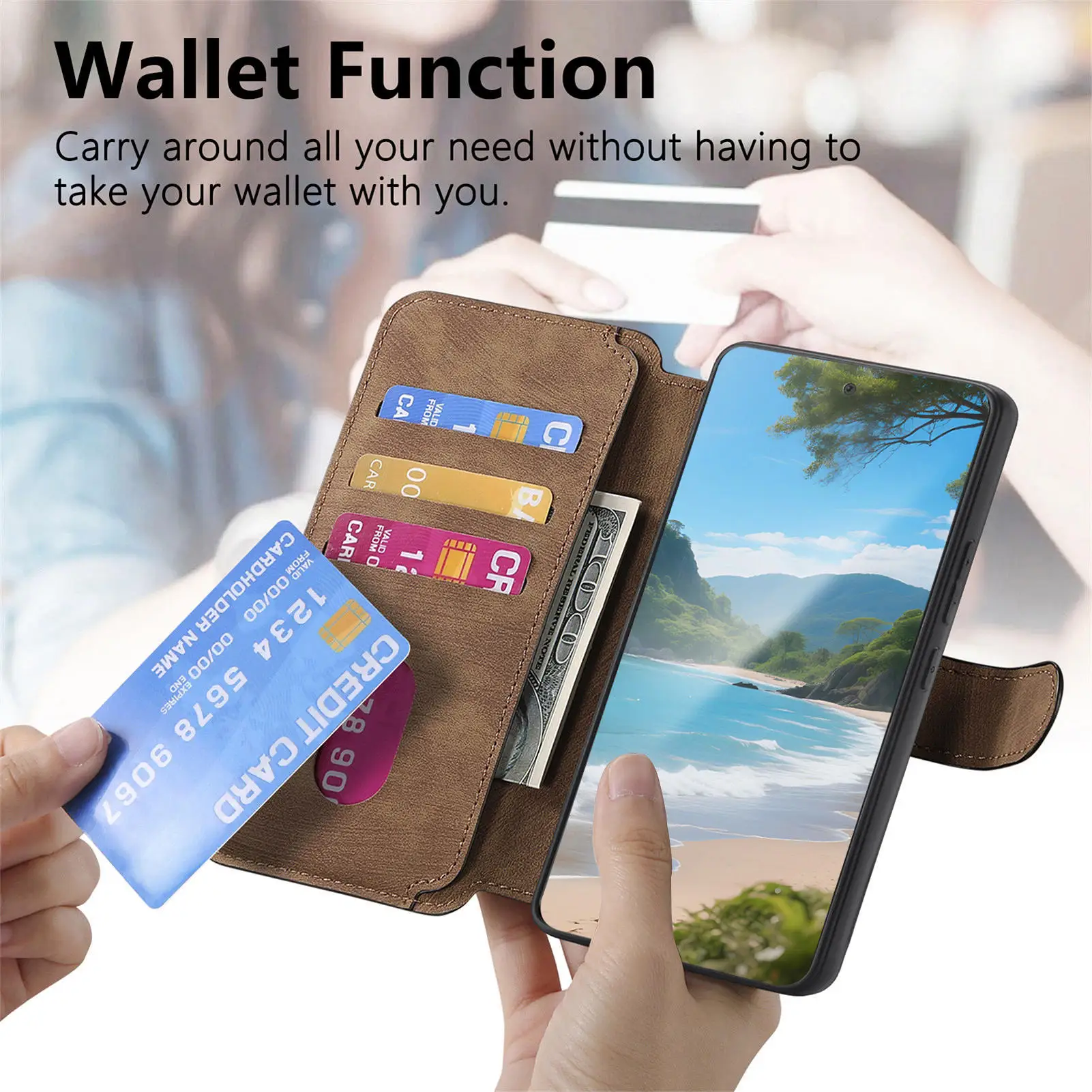 For OnePlus 15 oneplus15 5G Case Luxury Leather 2 in1 Magnetic Wallet Card Slot Flip Holder Protect Shockproof Cover Accessories view 6