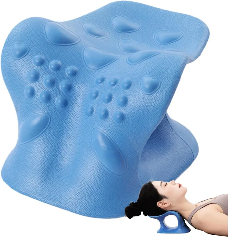 Neck Massager Pillow Massage Neck Stretcher For Relaxing Neck/shoulder C Shape V Pillow Cervical Traction Stretcher Spine Repair