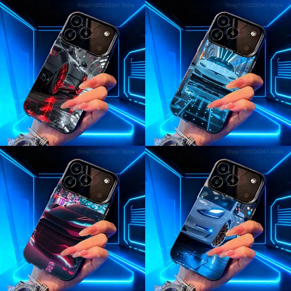 

Cool Art T-TeslA-ES Car Phone Case For iPhone 14,17,13,12,11,16,15,Mini,Pro,SE,XS,MAX,Black Matte Silicone Cover