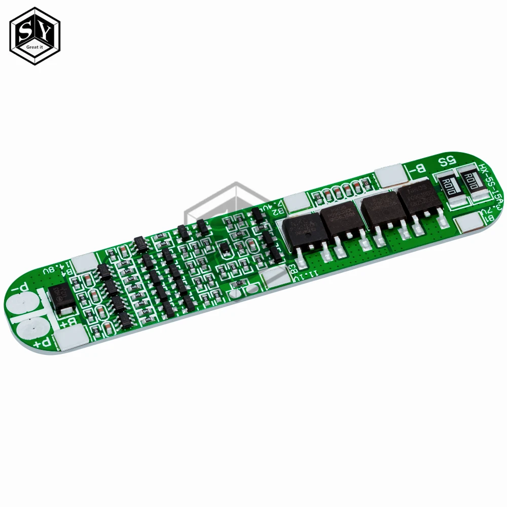 5S 18.5V 21V  15A  bms 18650 Lithium Battery Protection Board Anti-overcharged over-discharge 21V Solar Lighting Li-ion board