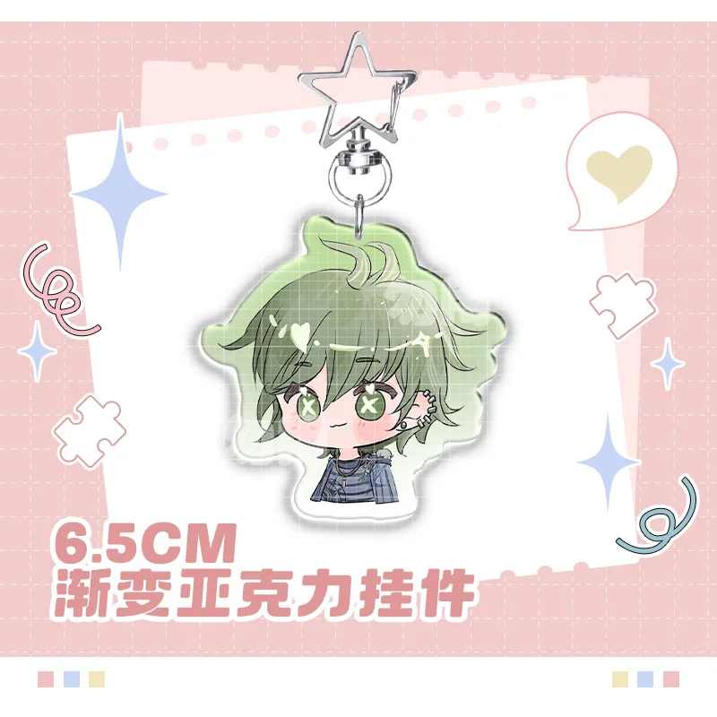 Super Cute Character Acrylic Keychains Naegi Makoto Kirigiri Kyoko Maizono Sayaka Anime Peripheral Pendant Decoration Gifts