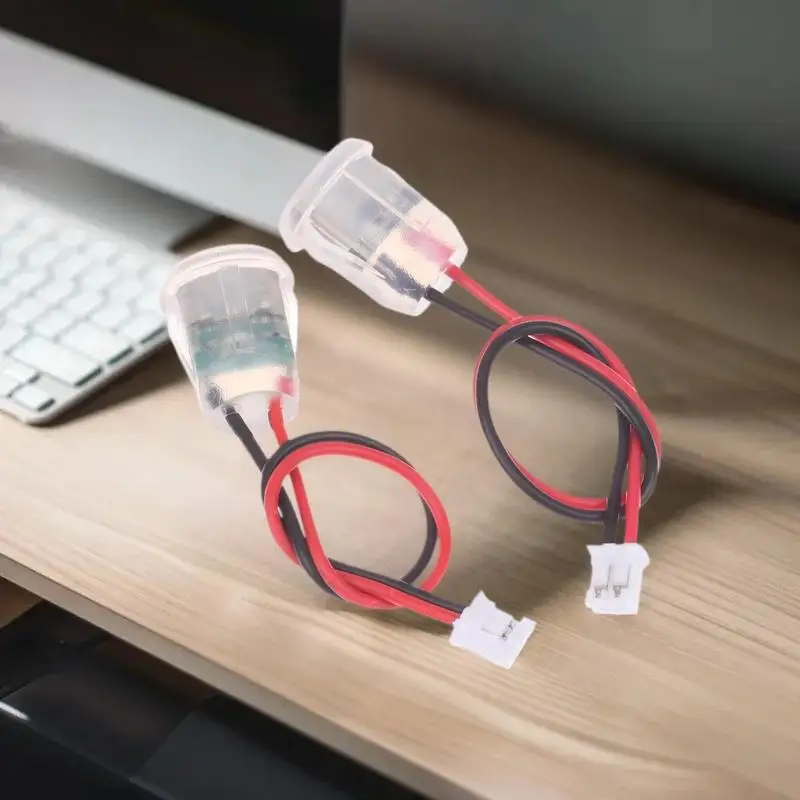 1/3/5Pcs Type C Female Socket Jack Connectors Waterproof 2 Wire Pigtail Cable With LED Lights 3A 5V Fast Charger Power Port