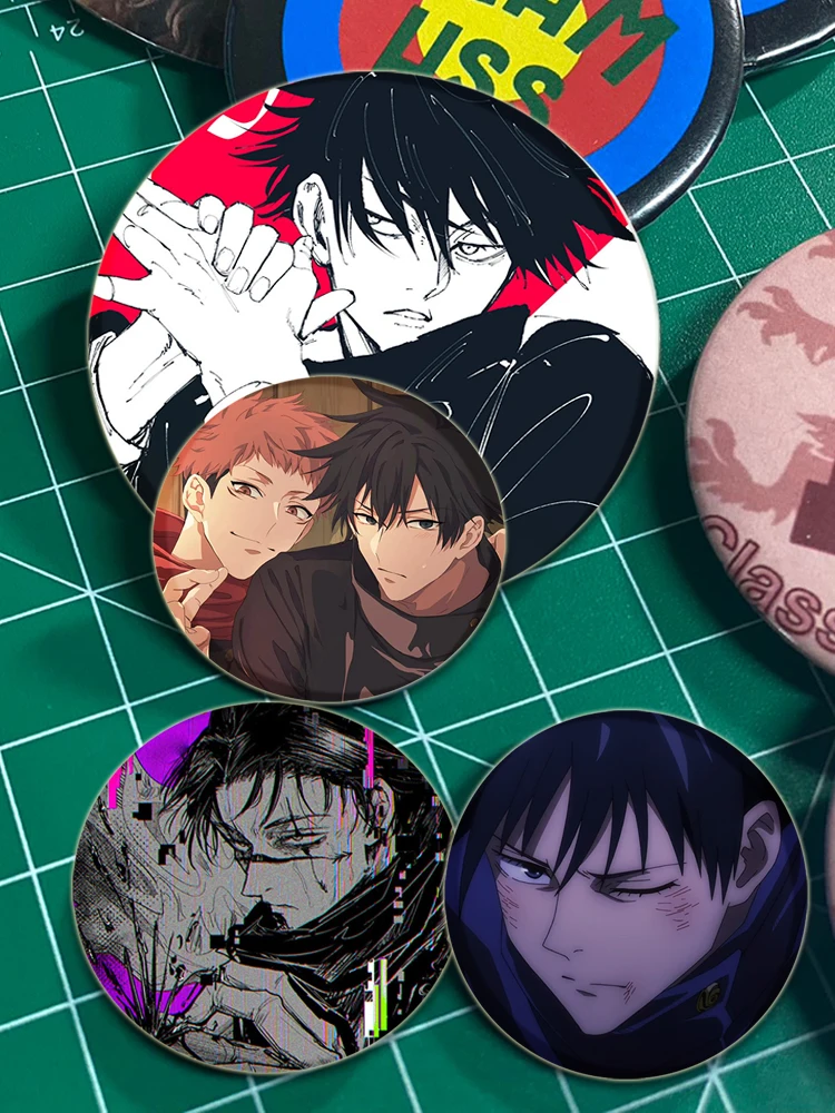 Megumi Fushiguro Pin Handmade Brooch for Clothes Cartoon Cosplay Badge Backpack Decoration Jewelry Gift