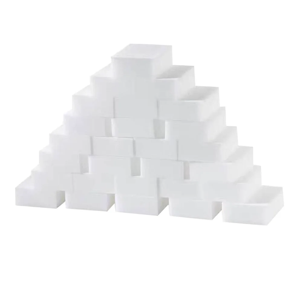 

50pcs High Density Kitchen Cleaning Sponge Pad Durable Scrubbing Dishwashing Powerful Removal Non Scratch Safe Use