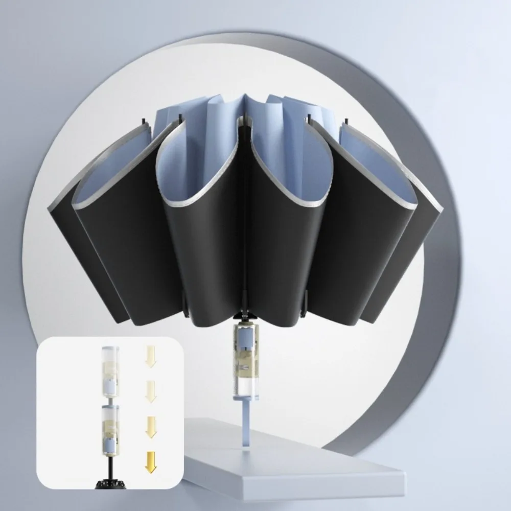 

Reverse Folding Automatic Umbrella Reflective Stripe Outdoor Sunshade UV Umbrellas Large Windproof Rain Umbrella Storm Resistant